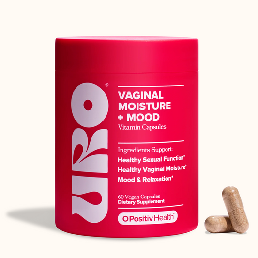 O Positiv URO Vaginal Moisture & Mood – Formulated to Support Vaginal Moisture, Mood & Relaxation – with KSM-66® Ashwagandha, Ginkgo Biloba, Mucuna pruriens, and GABA – 30 Servings