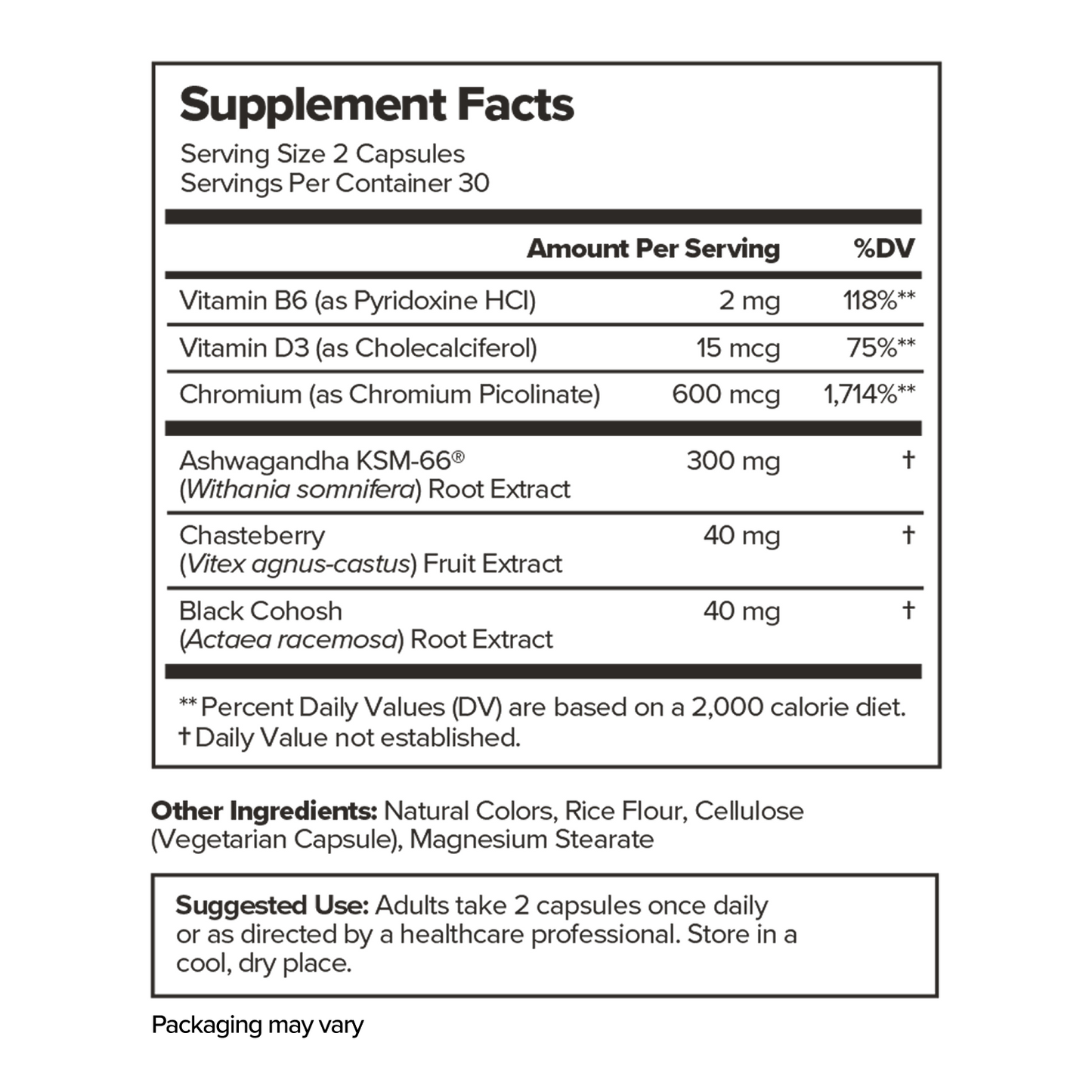 O Positiv MENO Vitamins for Menopause - Hormone-Free Menopause Supplement for Women - Black Cohosh & Ashwagandha KSM-66 - Helps Relieve Hot Flashes, Night Sweats, Mood Swings - 30 Servings (Pack of 1)