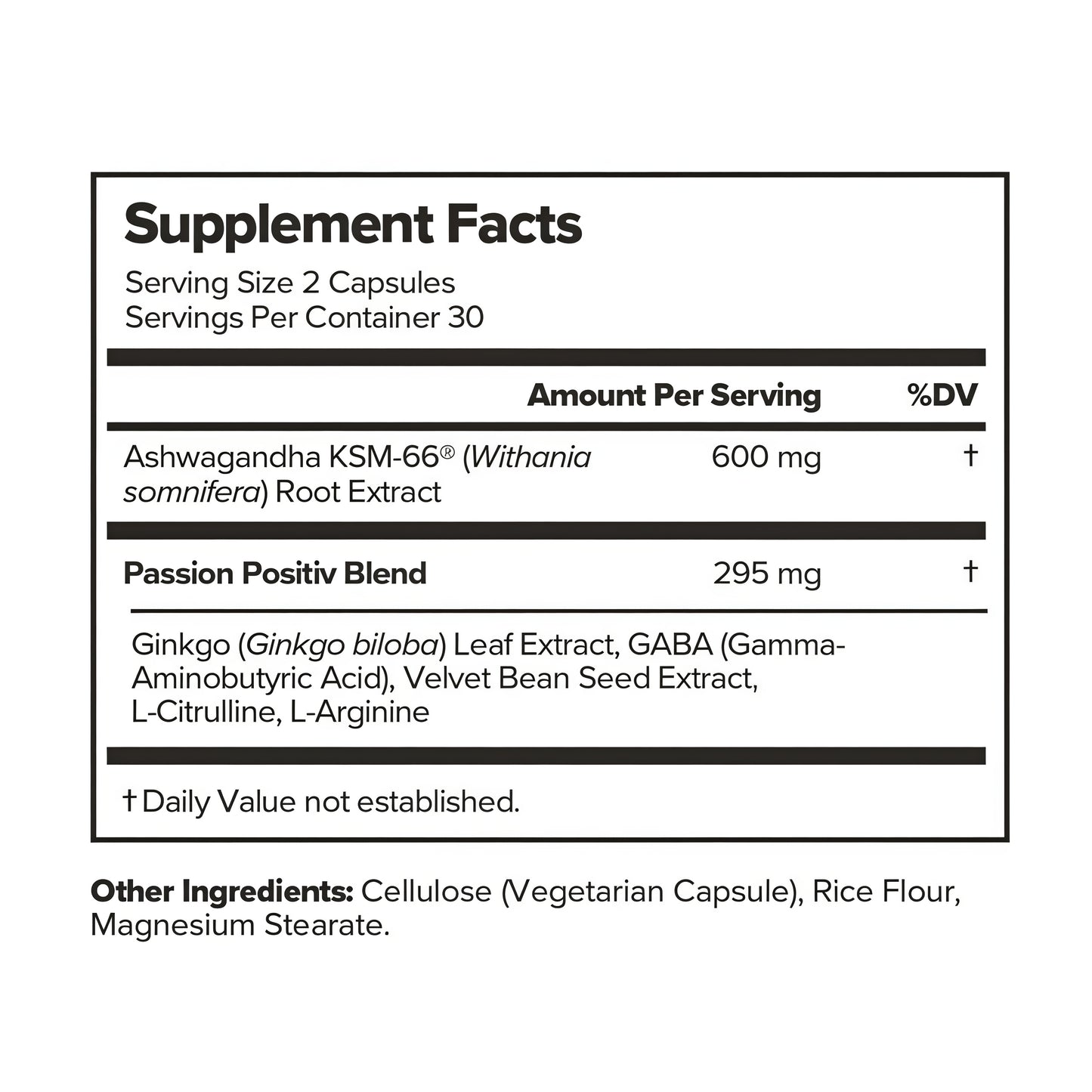 O Positiv URO Vaginal Moisture & Mood – Formulated to Support Vaginal Moisture, Mood & Relaxation – with KSM-66® Ashwagandha, Ginkgo Biloba, Mucuna pruriens, and GABA – 30 Servings